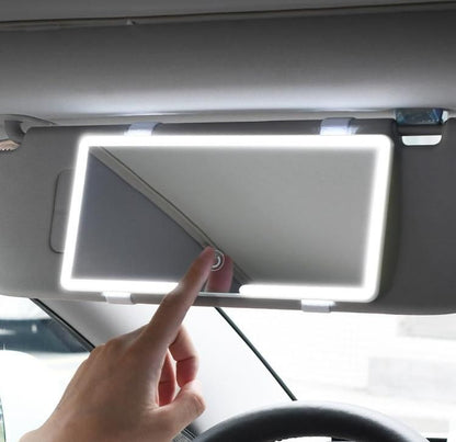 GB™ Lightning : Your Beauty, Perfected – Bright LED Vanity Mirror for Cars : Rechargeable Car Makeup Mirror