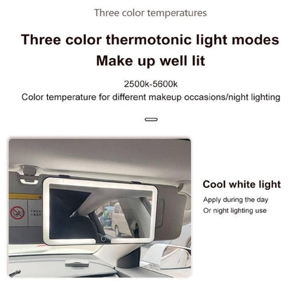 GB™ Lightning : Your Beauty, Perfected – Bright LED Vanity Mirror for Cars : Rechargeable Car Makeup Mirror